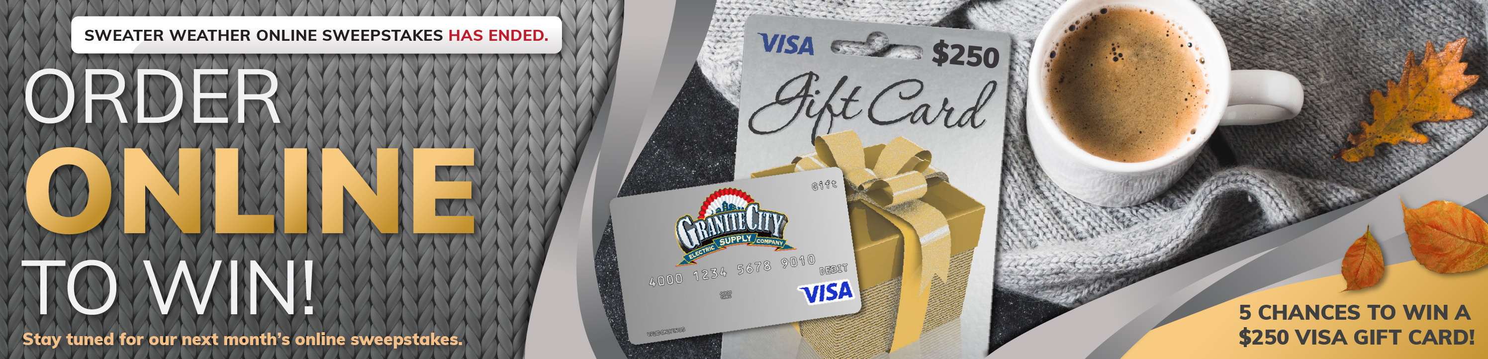 November Web Promo Anouncement